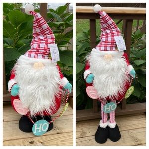 🎄NWT Christmas 41" Tall Adjustable Height Standing Gnome Santa
